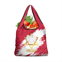 Jewish Festival Poland Grocery Bag Polska Eagle Star Of David