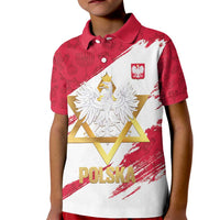 Jewish Festival Poland Kid Polo Shirt Polska Eagle Star Of David