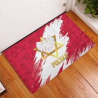 Jewish Festival Poland Rubber Doormat Polska Eagle Star Of David