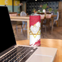 Jewish Festival Poland Skinny Tumbler Polska Eagle Star Of David