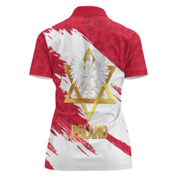 Jewish Festival Poland Women Polo Shirt Polska Eagle Star Of David