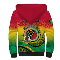 Vanuatu Sherpa Hoodie Yumi 43 Hapi Independens Dei - Wonder Print Shop