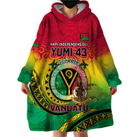 Vanuatu Wearable Blanket Hoodie Yumi 43 Hapi Independens Dei - Wonder Print Shop