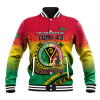 Personalised Vanuatu Baseball Jacket Yumi 43 Hapi Independens Dei - Wonder Print Shop