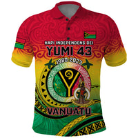 Personalised Vanuatu Polo Shirt Yumi 43 Hapi Independens Dei - Wonder Print Shop