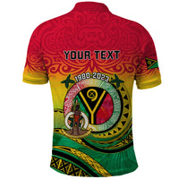 Personalised Vanuatu Polo Shirt Yumi 43 Hapi Independens Dei - Wonder Print Shop