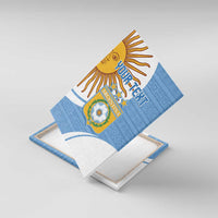 Custom Argentina Football Canvas Wall Art Vamos La Albiceleste - Sky Blue Version - Wonder Print Shop