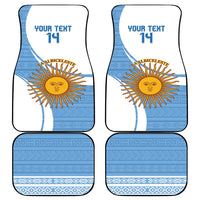 Custom Argentina Football Car Mats Vamos La Albiceleste - Sky Blue Version - Wonder Print Shop
