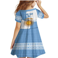 Custom Argentina Football Family Matching Mermaid Dress and Hawaiian Shirt Vamos La Albiceleste - Sky Blue Version - Wonder Print Shop