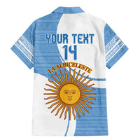 Custom Argentina Football Family Matching Mermaid Dress and Hawaiian Shirt Vamos La Albiceleste - Sky Blue Version - Wonder Print Shop