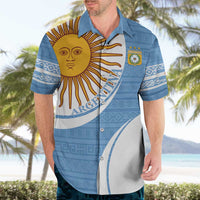 Custom Argentina Football Hawaiian Shirt Vamos La Albiceleste - Sky Blue Version - Wonder Print Shop