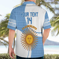 Custom Argentina Football Hawaiian Shirt Vamos La Albiceleste - Sky Blue Version - Wonder Print Shop