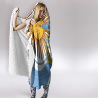 Custom Argentina Football Hooded Blanket Vamos La Albiceleste - Sky Blue Version