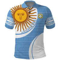 Custom Argentina Football Polo Shirt Vamos La Albiceleste - Sky Blue Version - Wonder Print Shop