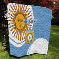 Custom Argentina Football Quilt Vamos La Albiceleste - Sky Blue Version - Wonder Print Shop