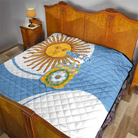 Custom Argentina Football Quilt Vamos La Albiceleste - Sky Blue Version - Wonder Print Shop
