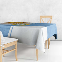 Custom Argentina Football Tablecloth Vamos La Albiceleste - Sky Blue Version - Wonder Print Shop