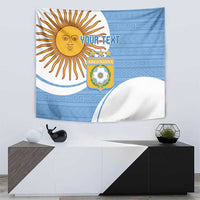 Custom Argentina Football Tapestry Vamos La Albiceleste - Sky Blue Version - Wonder Print Shop