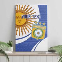 Custom Argentina Football Canvas Wall Art Vamos La Albiceleste - Navy Blue Version - Wonder Print Shop