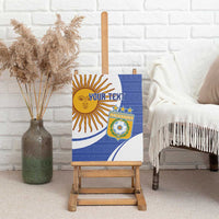 Custom Argentina Football Canvas Wall Art Vamos La Albiceleste - Navy Blue Version - Wonder Print Shop