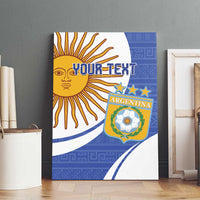 Custom Argentina Football Canvas Wall Art Vamos La Albiceleste - Navy Blue Version - Wonder Print Shop