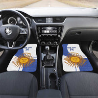 Custom Argentina Football Car Mats Vamos La Albiceleste - Navy Blue Version - Wonder Print Shop