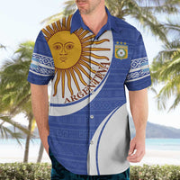 Custom Argentina Football Hawaiian Shirt Vamos La Albiceleste - Navy Blue Version - Wonder Print Shop