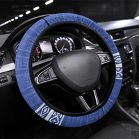 Argentina Football Steering Wheel Cover Vamos La Albiceleste - Navy Blue Version - Wonder Print Shop