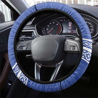 Argentina Football Steering Wheel Cover Vamos La Albiceleste - Navy Blue Version - Wonder Print Shop