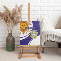 Custom Argentina Football Canvas Wall Art Vamos La Albiceleste - Purple Version - Wonder Print Shop