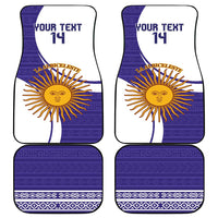 Custom Argentina Football Car Mats Vamos La Albiceleste - Purple Version - Wonder Print Shop