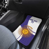 Custom Argentina Football Car Mats Vamos La Albiceleste - Purple Version - Wonder Print Shop