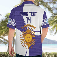 Custom Argentina Football Hawaiian Shirt Vamos La Albiceleste - Purple Version - Wonder Print Shop