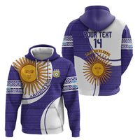 Custom Argentina Football Hoodie Vamos La Albiceleste - Purple Version - Wonder Print Shop