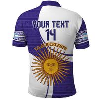 Custom Argentina Football Polo Shirt Vamos La Albiceleste - Purple Version - Wonder Print Shop