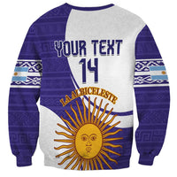 Custom Argentina Football Sweatshirt Vamos La Albiceleste - Purple Version - Wonder Print Shop