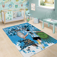 Custom Argentina Football 2024 Area Rug Vamos La Seleccion We Are The Champions - Wonder Print Shop