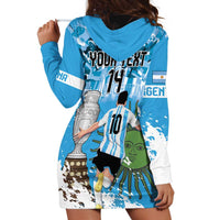 Custom Argentina Football 2024 Hoodie Dress Vamos La Seleccion We Are The Champions - Wonder Print Shop