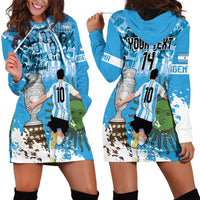 Custom Argentina Football 2024 Hoodie Dress Vamos La Seleccion We Are The Champions - Wonder Print Shop