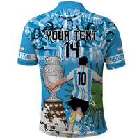 Custom Argentina Football 2024 Polo Shirt Vamos La Seleccion We Are The Champions - Wonder Print Shop