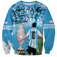 Custom Argentina Football 2024 Sweatshirt Vamos La Seleccion We Are The Champions - Wonder Print Shop