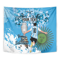 Custom Argentina Football 2024 Tapestry Vamos La Seleccion We Are The Champions - Wonder Print Shop