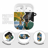 Rugby 2025 Championship AirPods Case Southern Hemisphere Countries Mascots - Wonder Print Shop