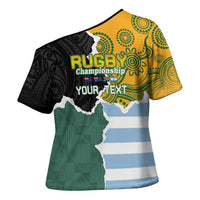 Personalised Rugby 2025 Championship Cross Shoulder Shirt Southern Hemisphere Countries Mascots - Wonder Print Shop