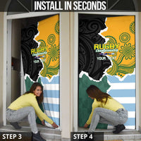 Rugby 2025 Championship Door Cover Southern Hemisphere Countries Mascots - Wonder Print Shop