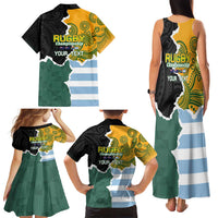 Personalised Rugby 2025 Championship Family Matching Tank Maxi Dress and Hawaiian Shirt Southern Hemisphere Countries Mascots - Wonder Print Shop