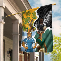 Rugby 2025 Championship Garden Flag Southern Hemisphere Countries Mascots - Wonder Print Shop