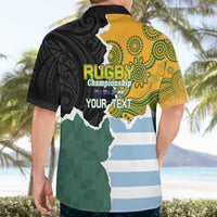 Personalised Rugby 2025 Championship Hawaiian Shirt Southern Hemisphere Countries Mascots - Wonder Print Shop