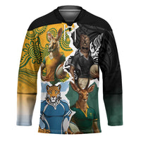 Personalised Rugby 2025 Championship Hockey Jersey Southern Hemisphere Countries Mascots - Wonder Print Shop