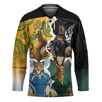 Personalised Rugby 2025 Championship Hockey Jersey Southern Hemisphere Countries Mascots - Wonder Print Shop